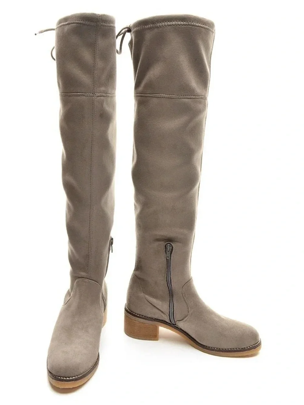 Eric Michael “Alessandra” Over-the-Knee Suede Block Heel Boots - EU 38 7.5